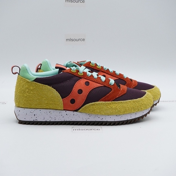 NEW Saucony Men's Jazz 81 Trailian Pack Sneakers S70745-3 Brown/Mustard/Coral - Picture 2 of 16